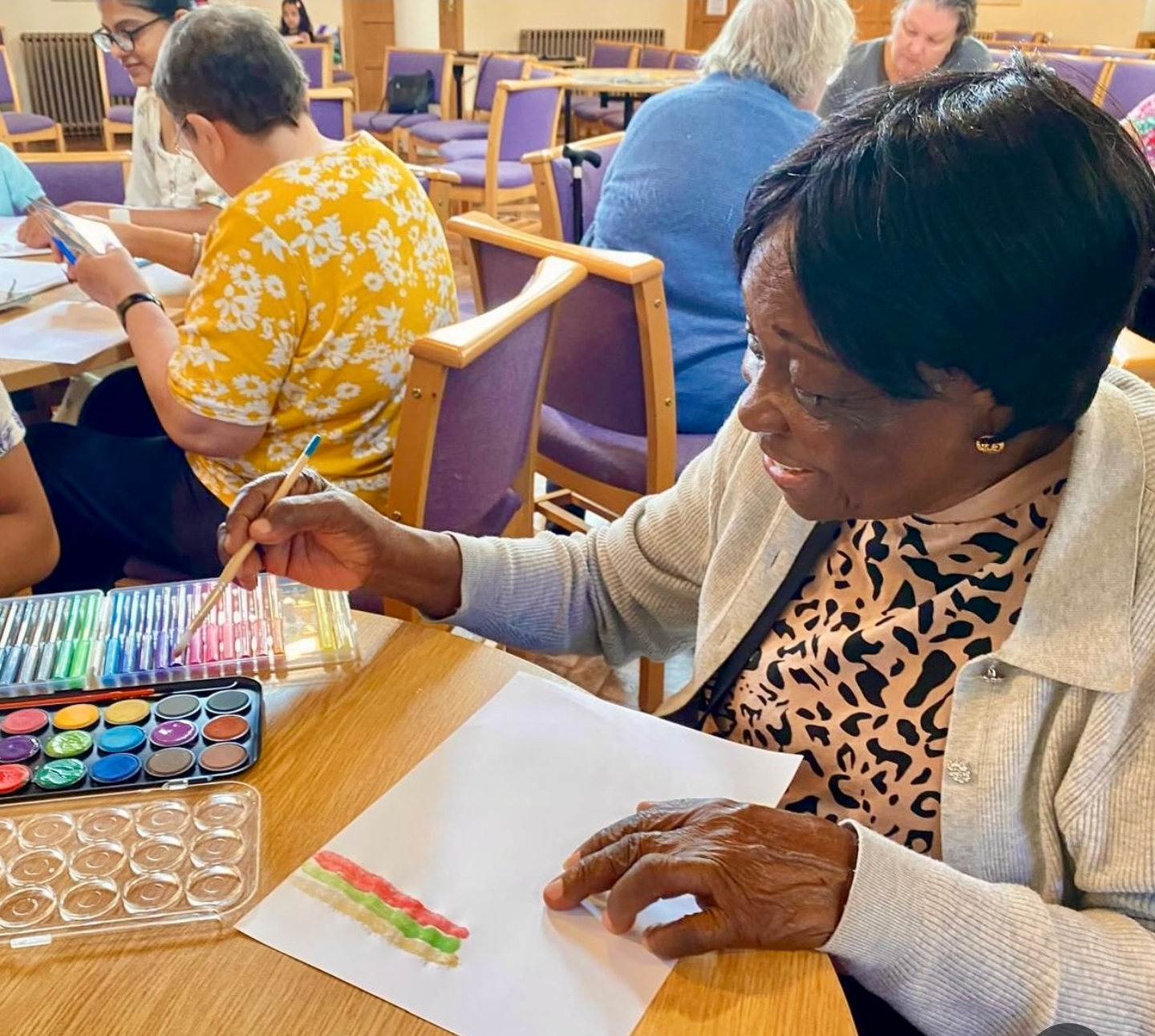 Creative session for older people