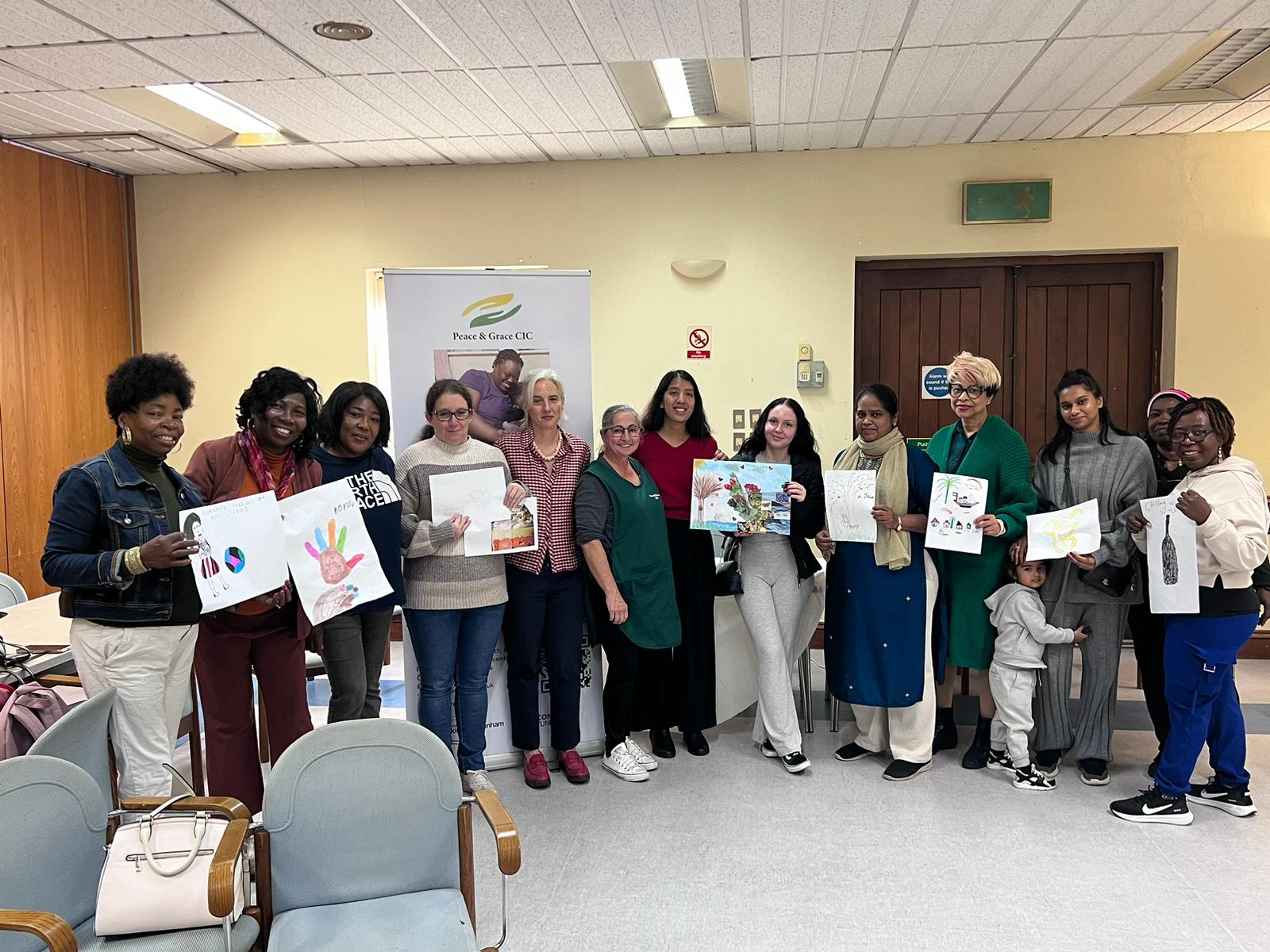 Mothers and young people from the Peace & Grace community