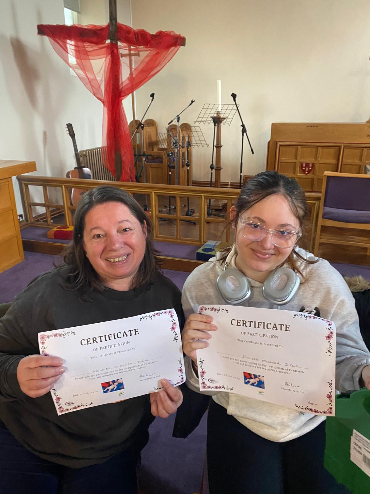 training by Peace & Grace members